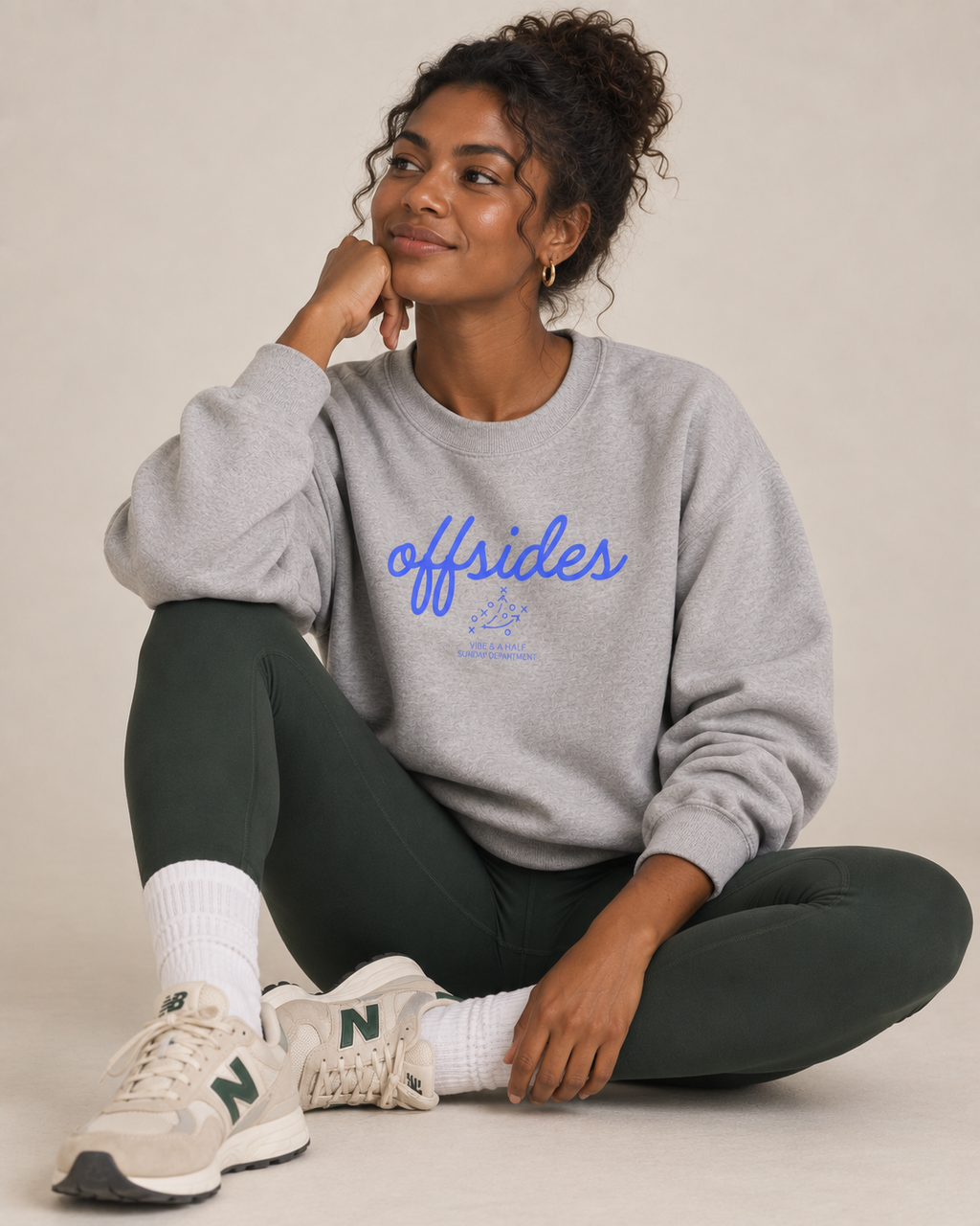 Offsides Crewneck Sweatshirt — Casual Hockey-Inspired Pullover