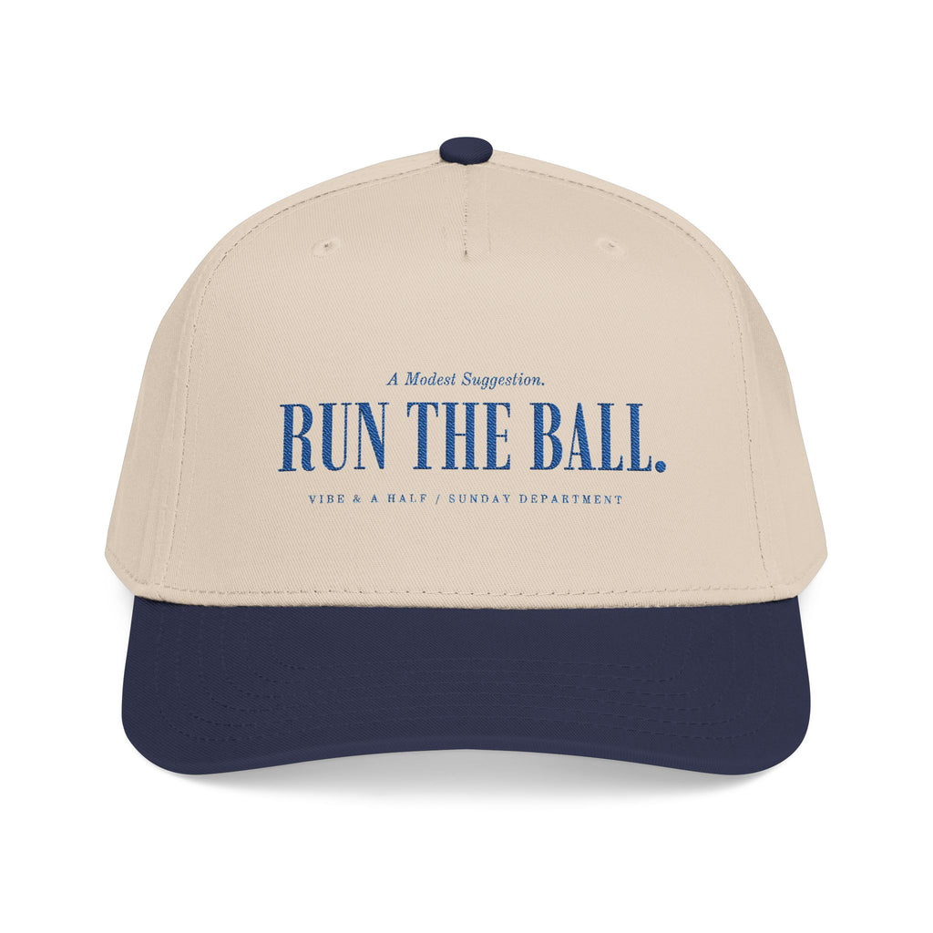 The Run the Ball Script Cap — Navy