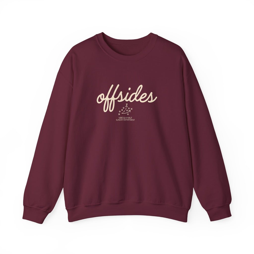 Offsides Crewneck Sweatshirt — Casual Hockey-Inspired Pullover