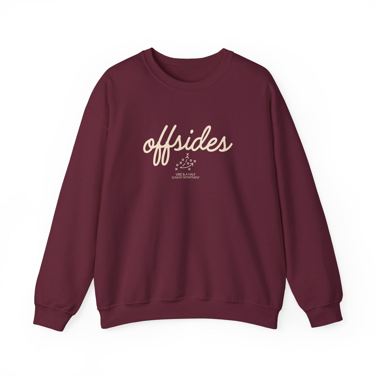 Offsides Crewneck Sweatshirt — Casual Hockey-Inspired Pullover